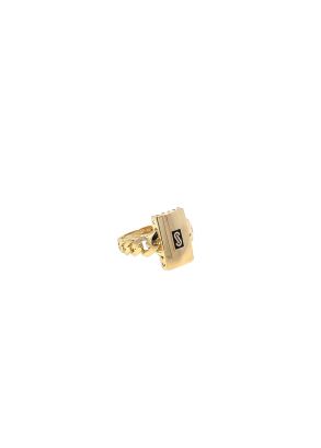 Inel din Aur Galben 14K Monaco Chain Cuban Ring