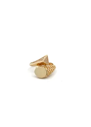 Inel din Aur Galben 14K Dazzling Gold Ring
