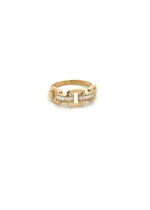 Inel din Aur Galben 14K Twinkling Gold Ring