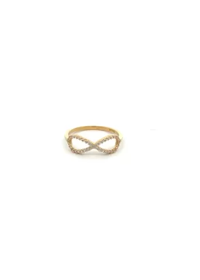 Inel din Aur Galben 14K Infinity Golden Ring