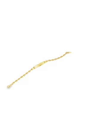 Bratara din Aur Galben 14K Identity Bracelet