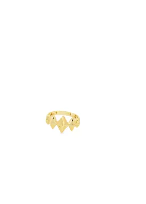 Inel din Aur Galben 14K Geometric Design Ring